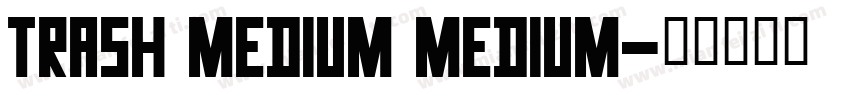 Trash Medium Medium字体转换